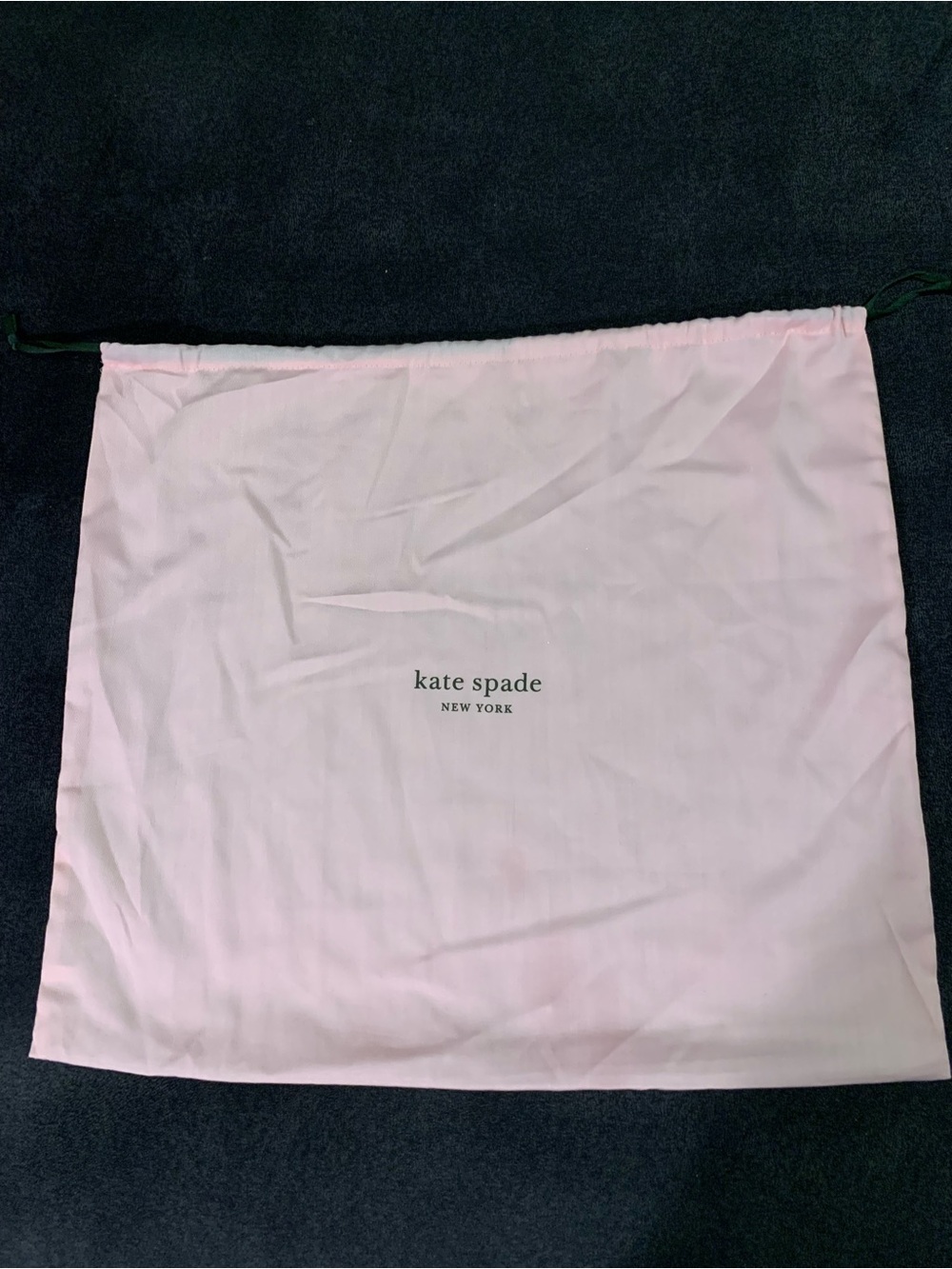 kate spade light pink drawstring dust bag